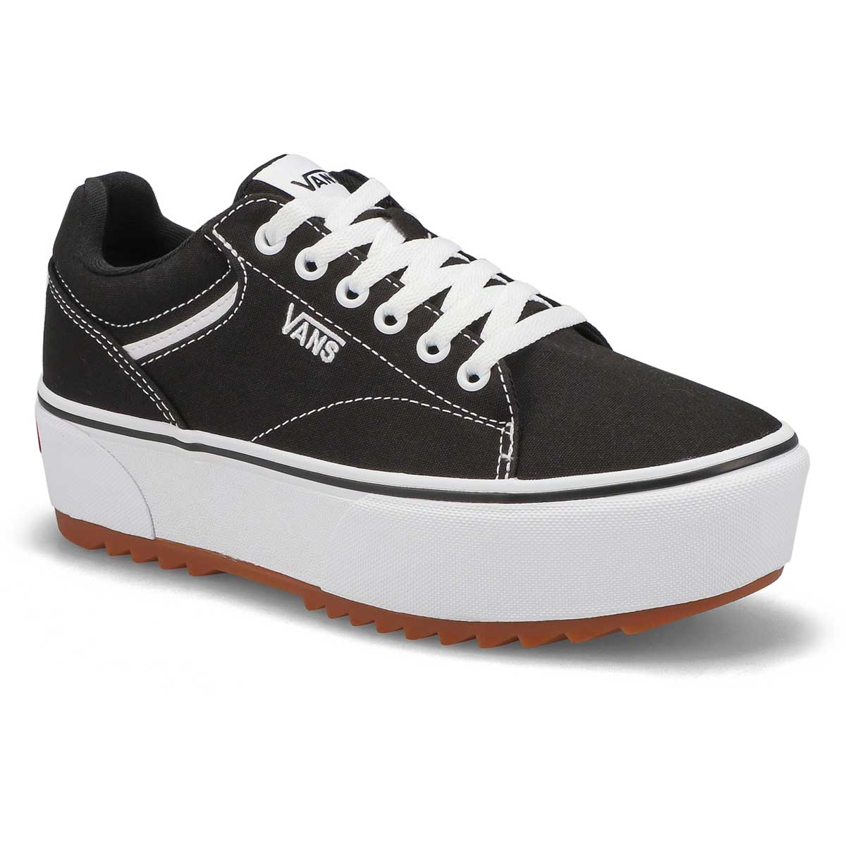 Vans Women's Seldan Platform Black and white Sneaker VNOA5JLEBLK1 The Boot Shop