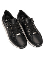 Load image into Gallery viewer, ARA Ollie Sneaker 12-34587-01 Black
