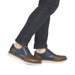 Load image into Gallery viewer, Rieker Men's 04504-90 Muskat/Forest/Blue
