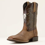 Load image into Gallery viewer, Ariat Men's Western Embroidered Boot Sport Steer Skull 10064053 Sandstorm
