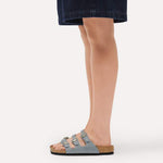 Load image into Gallery viewer, Birkenstock Women's Oiled Leather Florida 1031857 Basalt Grey
