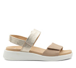 Load image into Gallery viewer, Ara Madera Sand and Platinum Sandal 12-21401-11
