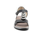 Load image into Gallery viewer, Ara Oregon Black Patent Leather Sandal 12-34826-76
