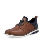 Load image into Gallery viewer, Rieker Men's Slip On Shoe 14454-22 Navy/Amaretto
