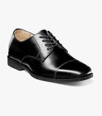 Load image into Gallery viewer, Florsheim Junior Kids Reveal CP OX Black 16599 001/001A
