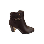 Load image into Gallery viewer, Aqua-Flex Women's Ankle Boot Selena Too Chocolate Smooth
