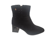 Load image into Gallery viewer, Aqua-Flex Women's Ankle Boot Tory Black Suedine
