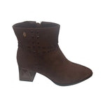 Load image into Gallery viewer, Aqua-Flex Women's Suedine Ankle Boot Tory Chocolate Brown
