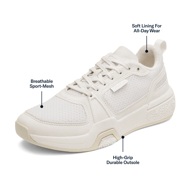 Olukai Anau Pickleball Sneaker Bright White/Bright White Sneaker 20528-WBWB