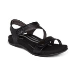 Load image into Gallery viewer, Aetrex Women's Sandal Jess Adjustable Q Strap SE210 Black
