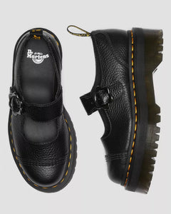 Dr. Marten Addina Flower Bucker Black Leather Platform Shoe R27644001