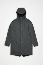 Load image into Gallery viewer, RAINS Long Jacket Unisex 12020 Dark Grey

