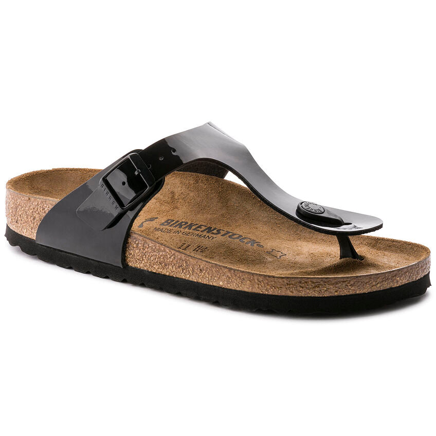 Birkenstock Gizeh Black Patent Birko-Flor 43691