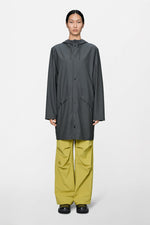 Load image into Gallery viewer, RAINS Long Jacket Unisex 12020 Dark Grey
