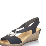 Load image into Gallery viewer, Rieker Ladies 624H6-00 Black
