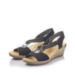 Load image into Gallery viewer, Rieker Ladies 624H6-00 Black
