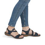 Load image into Gallery viewer, Rieker Ladies 659C7-16 Blue
