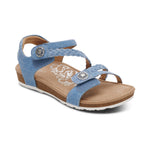 Load image into Gallery viewer, Aetrex Women's Sandal Jillian Braided Q Strap SC493 Denim
