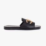 Load image into Gallery viewer, Ateliers Flynn Black Leather Sandal
