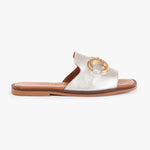 Load image into Gallery viewer, Ateliers Flynn Silver Leather Sandal
