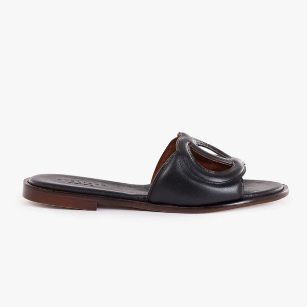 Ateliers Foster Black Leather Sandal