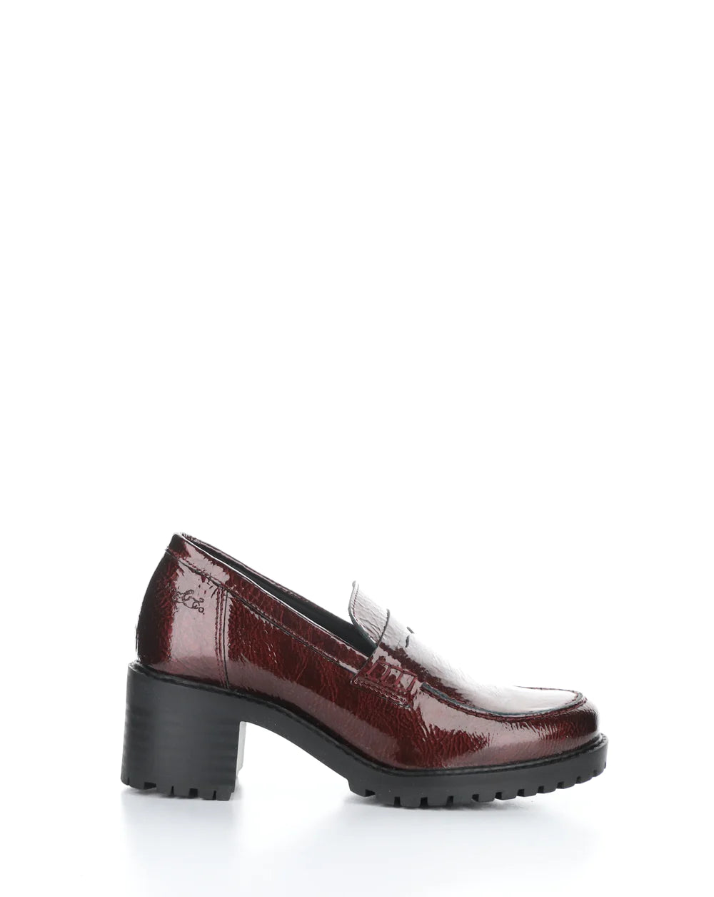 Bos and Co Inna Bordo Leather Patent Heeled Loafer