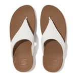 Load image into Gallery viewer, Lulu Leather White Toepost Sandal
