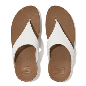 Lulu Leather White Toepost Sandal