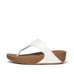 Load image into Gallery viewer, Lulu Leather White Toepost Sandal
