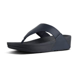 Load image into Gallery viewer, Fit Flop Lulu Navy Leather Toepost Sandal
