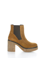 Load image into Gallery viewer, Bos and Co Papio Camel Suede Elastic Slip On Bootie
