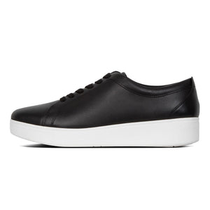 Fit Flop Rally Sneakers Black Leather Sneakers