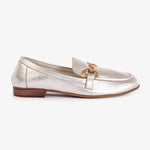 Load image into Gallery viewer, Ateliers Sabina Silver Soft Leather Loafer
