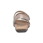 Load image into Gallery viewer, Aetrex Jess Quarter Strap Smoke Leather Sandal SE216
