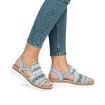 Load image into Gallery viewer, Rieker Ladies V1241-91 Multi Blue

