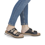 Load image into Gallery viewer, Rieker Ladies V7955-00 Black
