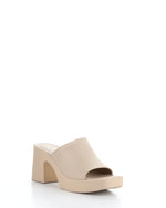 Load image into Gallery viewer, Bos and Co Vita Nude Nappa Leather Heeled Slide
