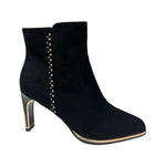 Load image into Gallery viewer, Aqua-Flex Women's Suedine Ankle Boot Patty Black
