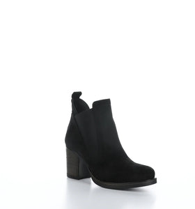 Bos and Co Bellini Black Waterproof Suede Leather Ankle Bootie