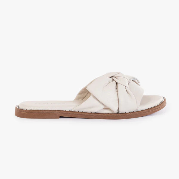 Ateliers Bimini Off White Leather Sandal