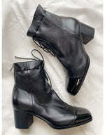 Load image into Gallery viewer, Django &amp; Juliette Valina Black with Patent Leather Toe
