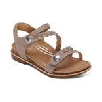 Load image into Gallery viewer, Aetrex Jenn Adjustable Taupe Sandal
