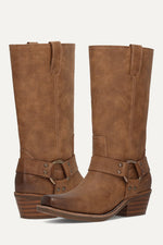 Load image into Gallery viewer, Frye &amp; Co. Women's Boot Lorrie Harness 12 Tan
