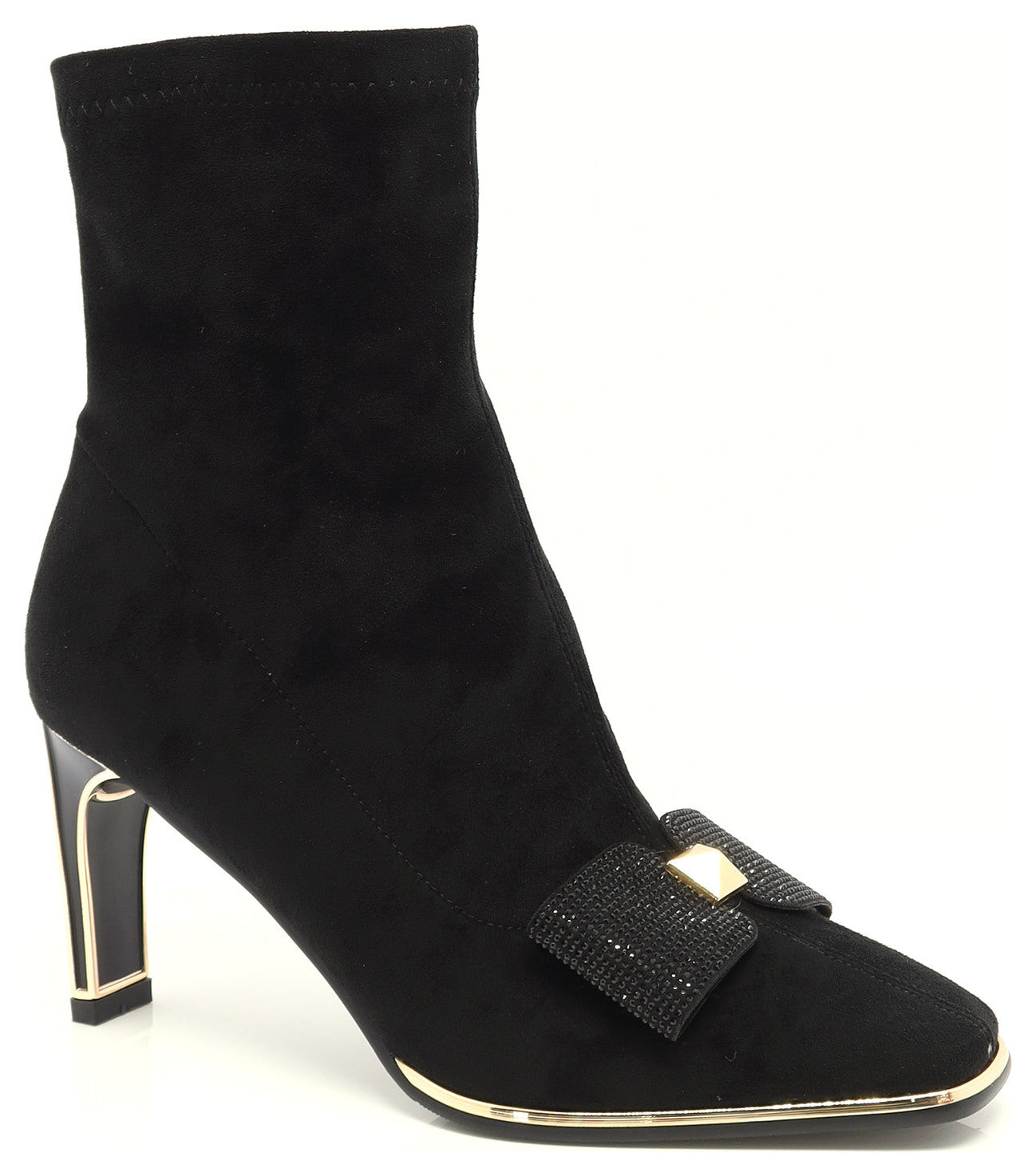 AQUA FLEX Ladies Bowie Black Suedine