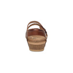 Load image into Gallery viewer, Aetrex Jillian Q Strap Braid Walnut Adjustable Sandal
