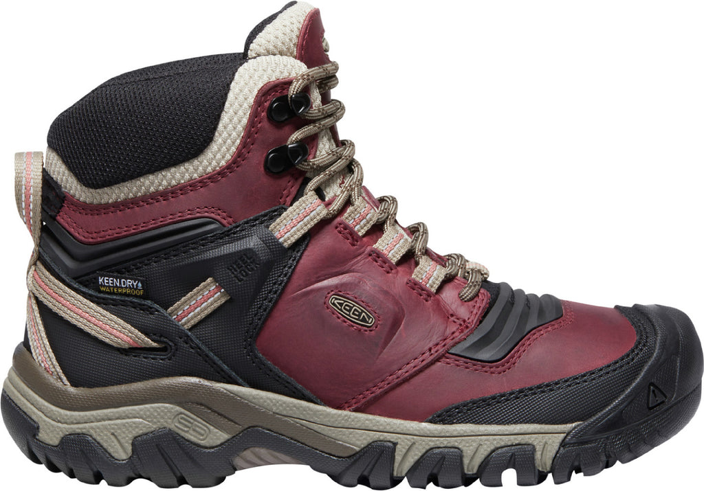 Keen Women's Ridge Flex Waterproof Rhubarb/Black 1025485