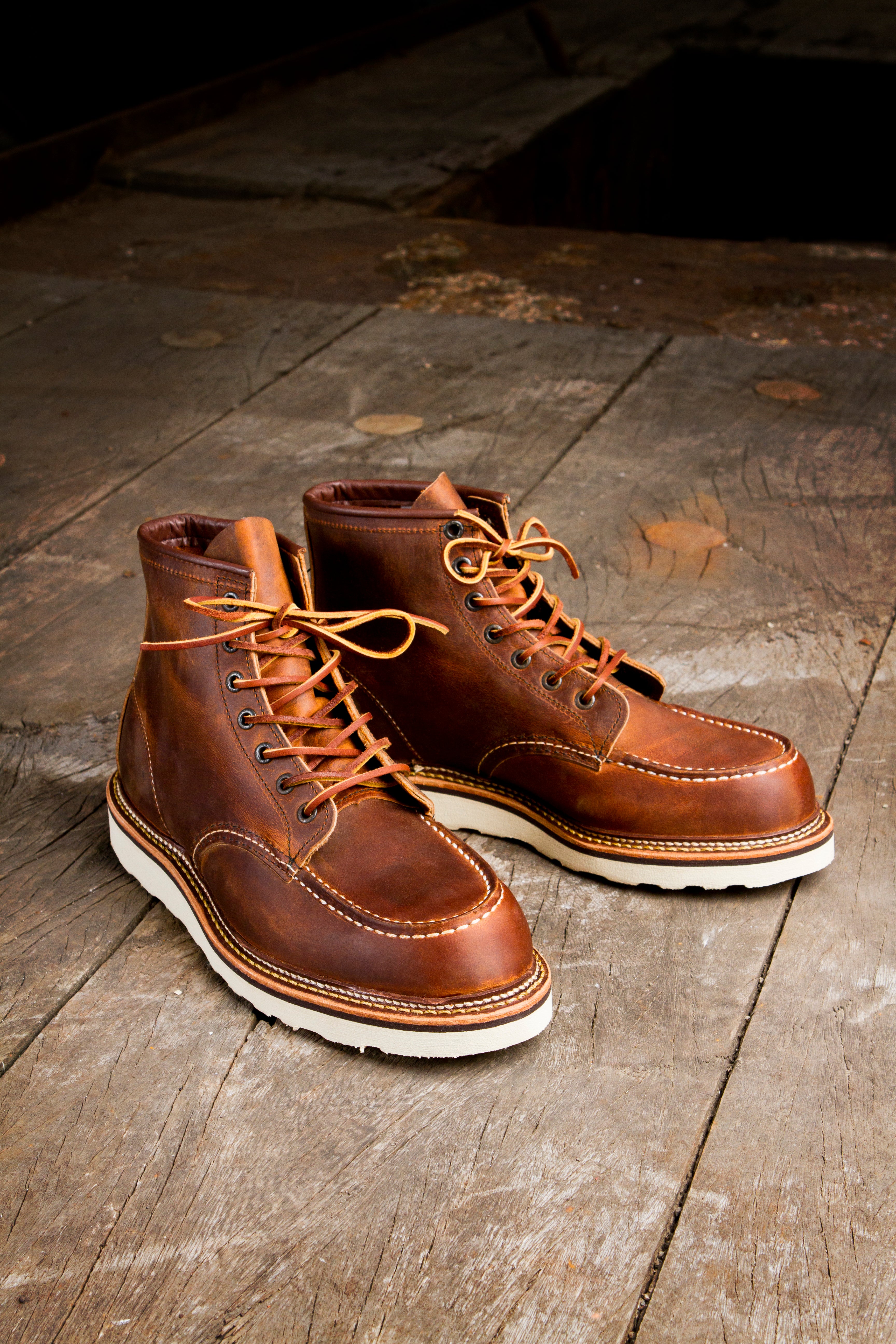 Red Wing 6 inch Classic Moc Toe Boots - Copper