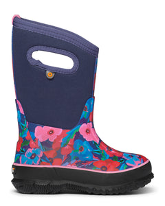 BOGS Kid's Classic Water Pansies Boot. Constructed with 7mm Neo-Tech waterproof insulation