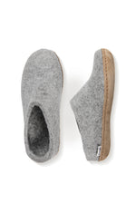 Load image into Gallery viewer, Glerups Slip On Leather Sole Grey
