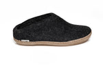 Load image into Gallery viewer, Glerups Slip On Leather Sole Black Charcoal
